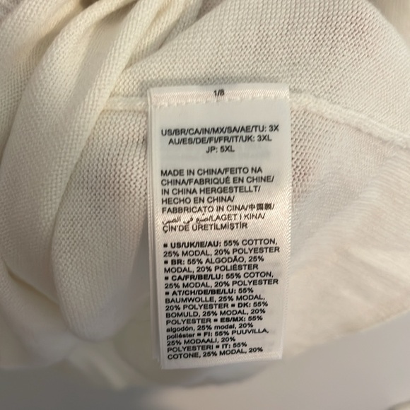 Cream lightweight sweater 3X - Picture 6 of 6